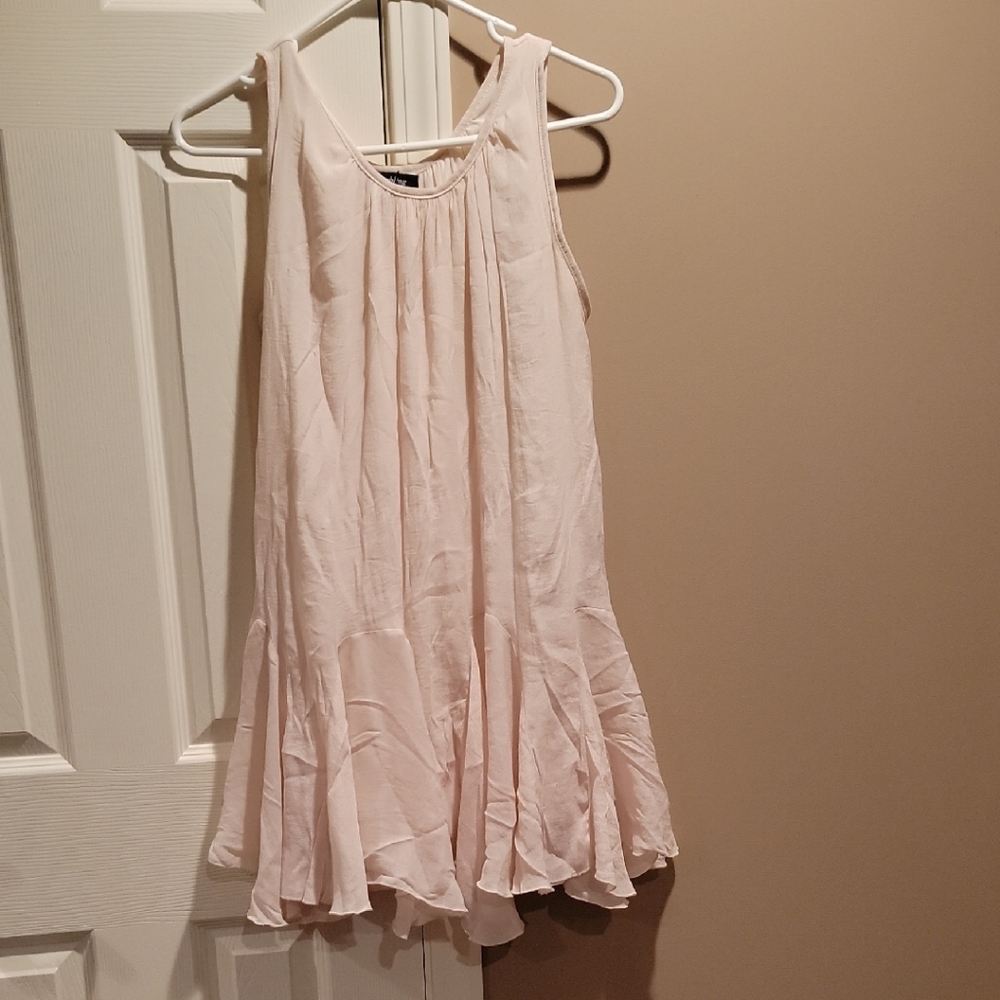 Flowy Cream Sleeveless Dress